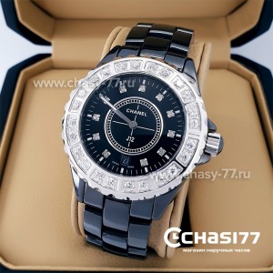 Chanel J12 Diamonds Black (20564)